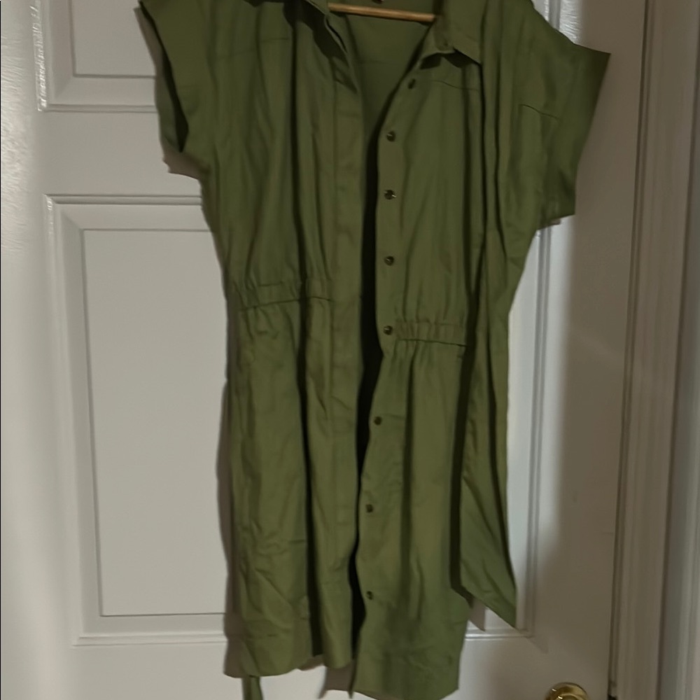 Olive Green Mini Dress